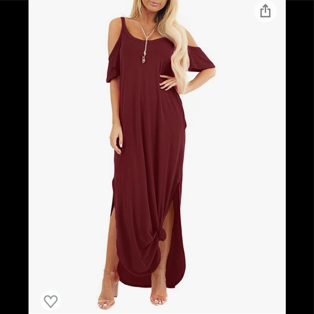 Yanekop Womens Summer Casual Loose Maxi Dress